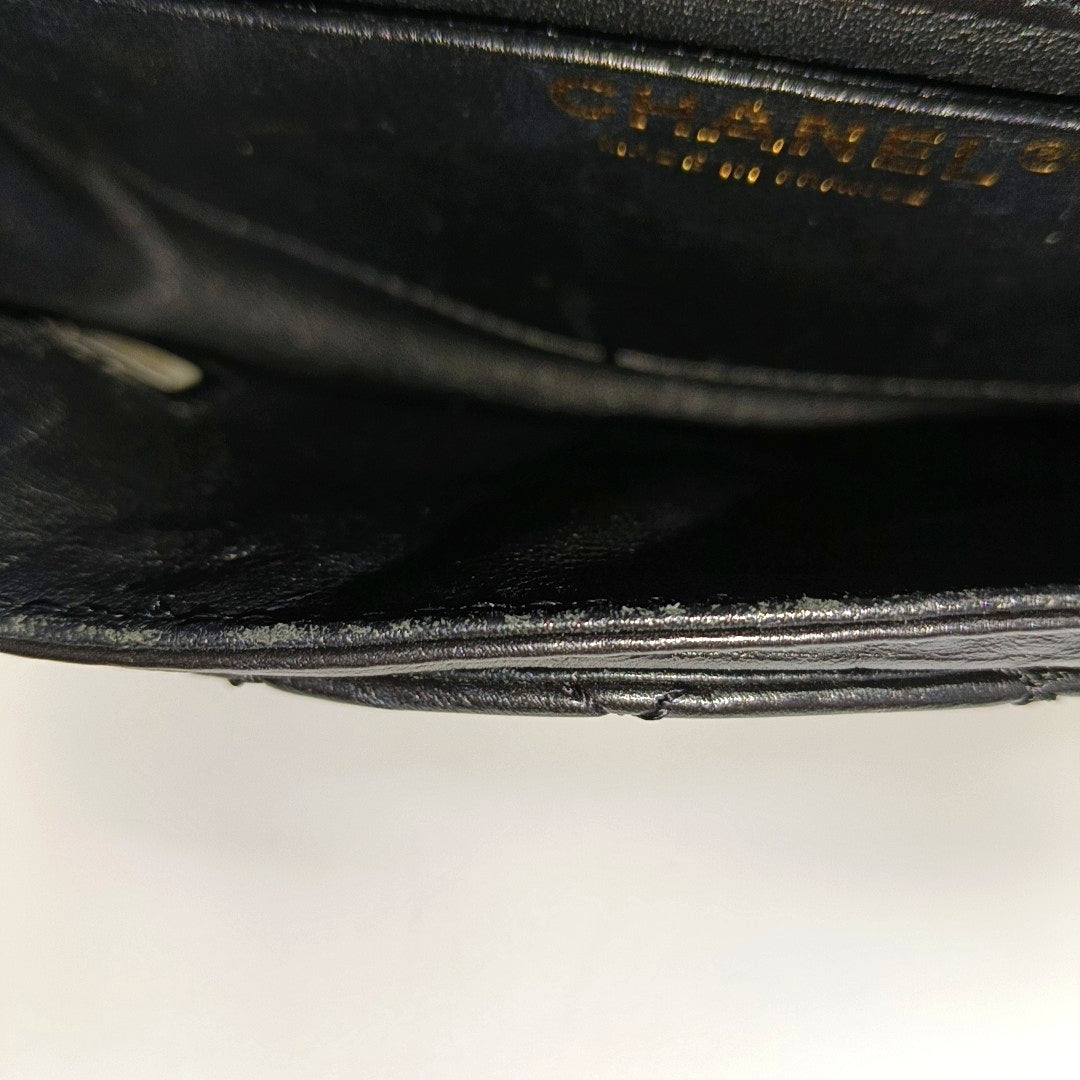 Authenticated pre-owned  2.55 Quilted Calfskin Black - Belt Bag at Looply