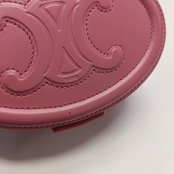 Authenticated pre-owned  TRIOMPHE Calfskin Pink - Top Handle Bag at Looply