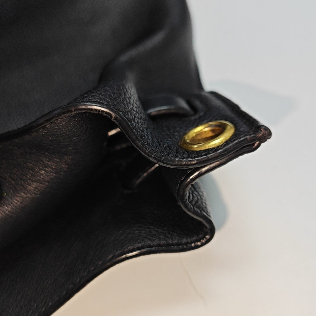 Calfskin Shoulder Bag Black
