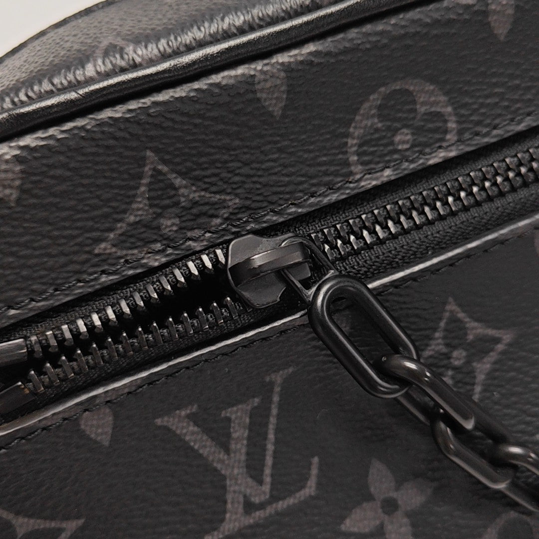 SOFT TRUNK Mini Monogram Coated Canvas Black
