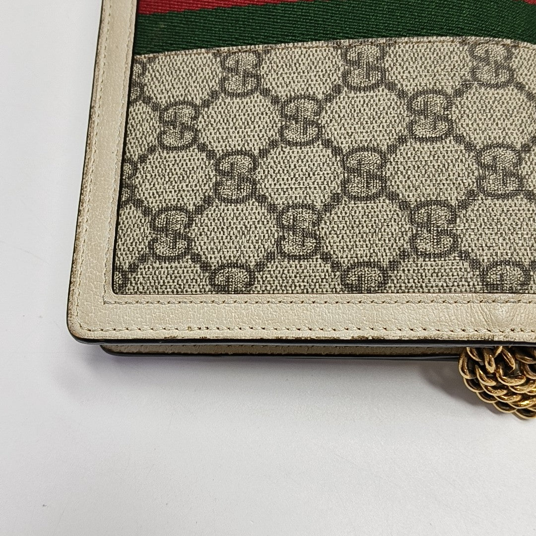 Queen Margaret Mini Monogram Coated Canvas Beige