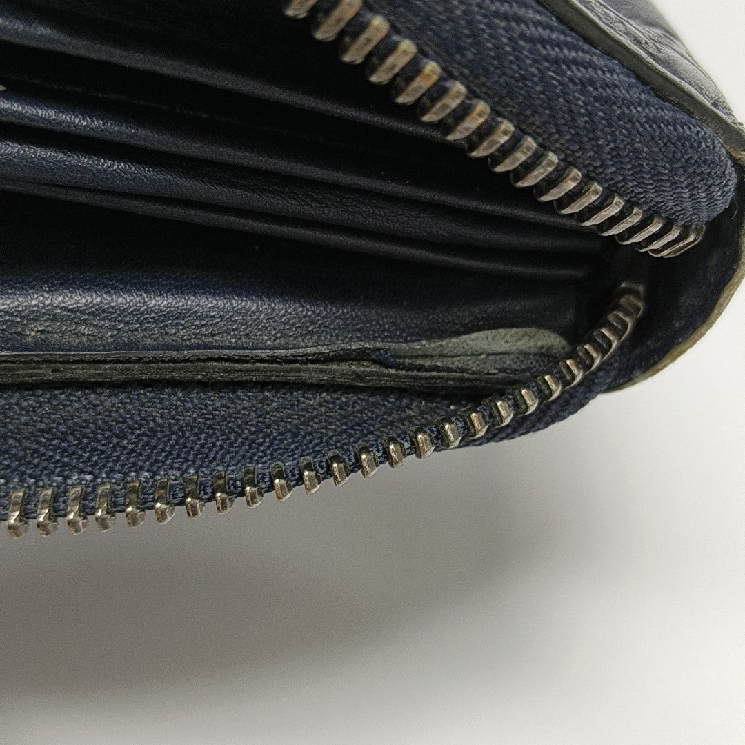 Monogram Calfskin Wallet Blue