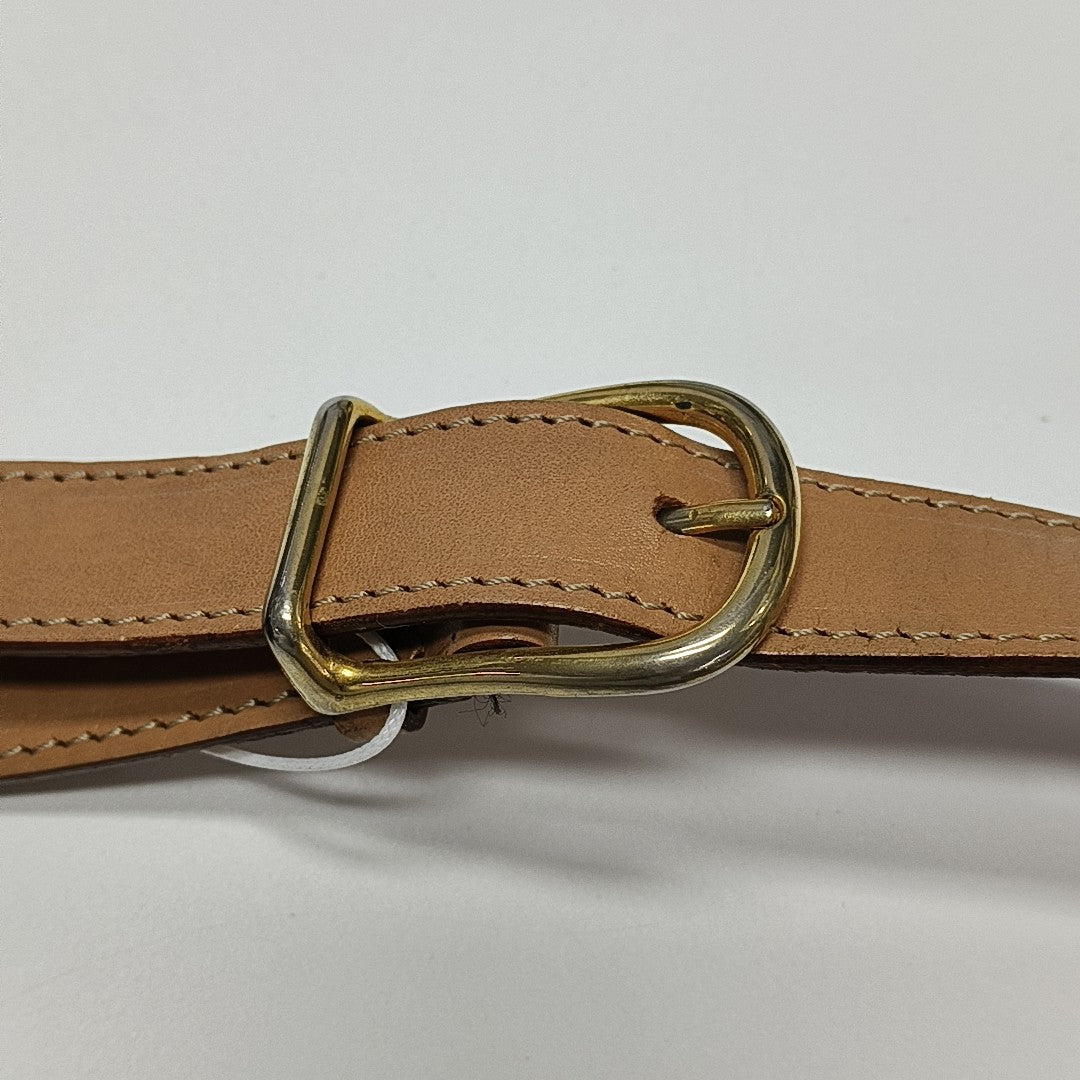 Coated Canvas Shoulder Bag Brown