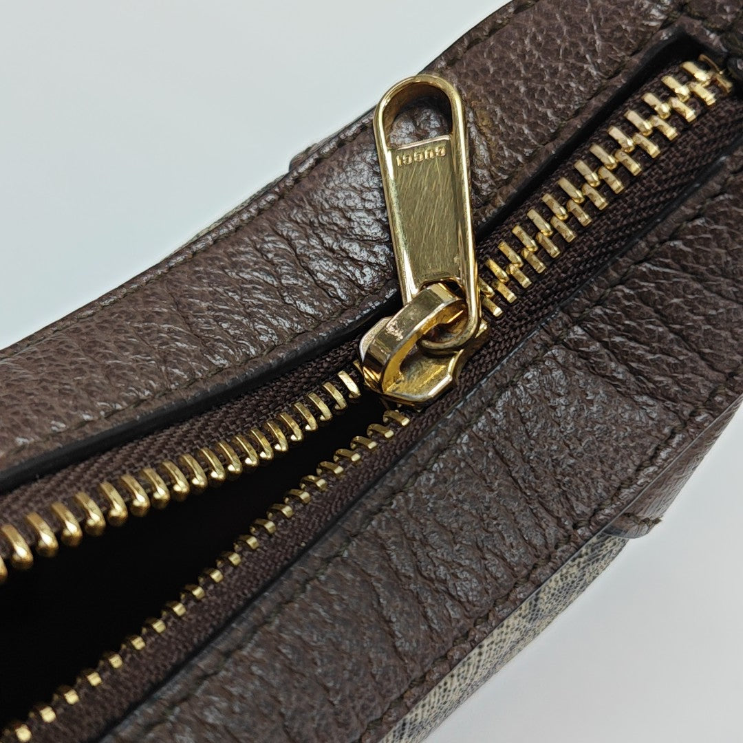 Ophidia Mini Monogram Coated Canvas Beige