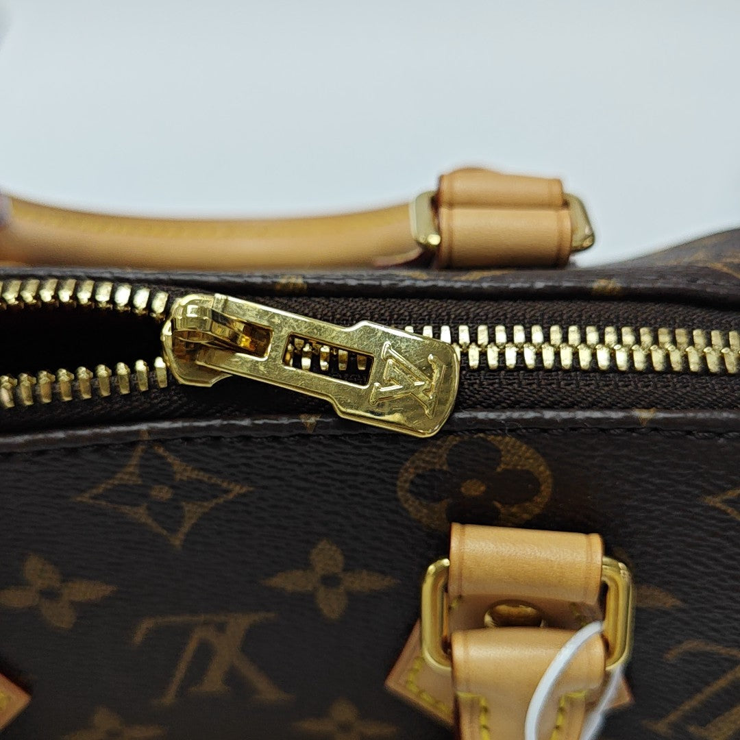 SPEEDY 20 Monogram Coated Canvas Brown