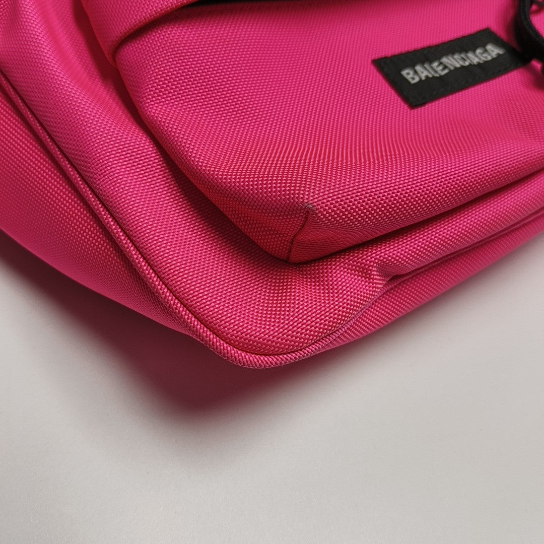 Fabric Shoulder Bag Red