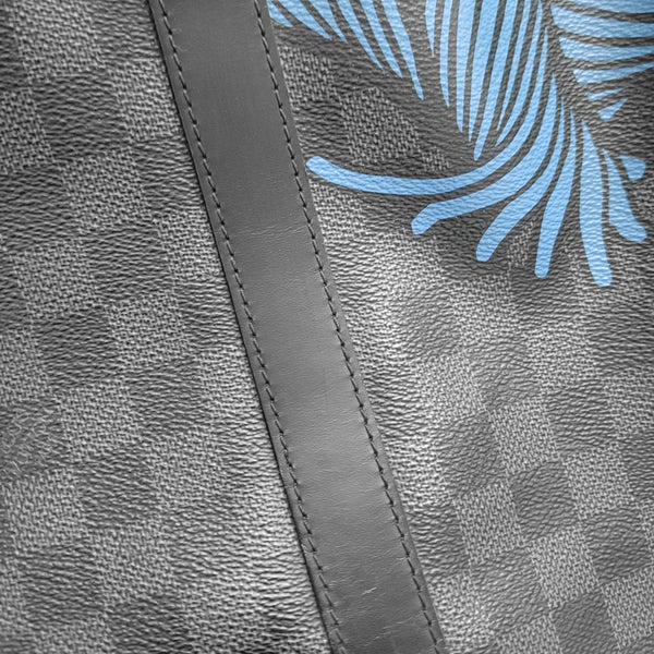 Damier Graphite Coated Canvas Top Handle Bag 55 Black