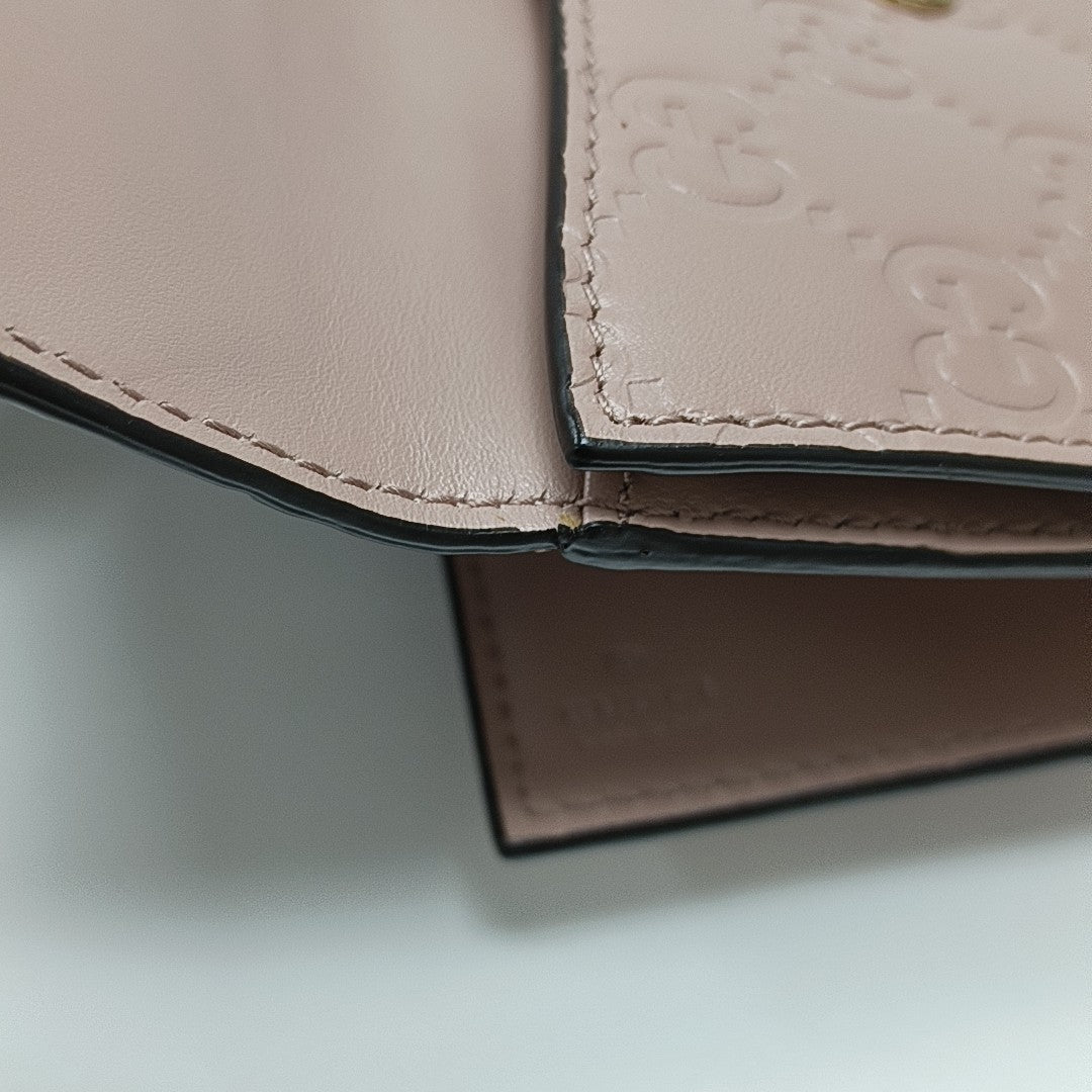 Monogram Calfskin Wallet Pink