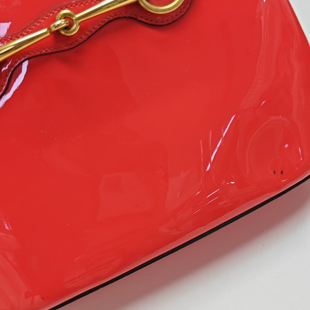 Bright Bit Patent Leather Red