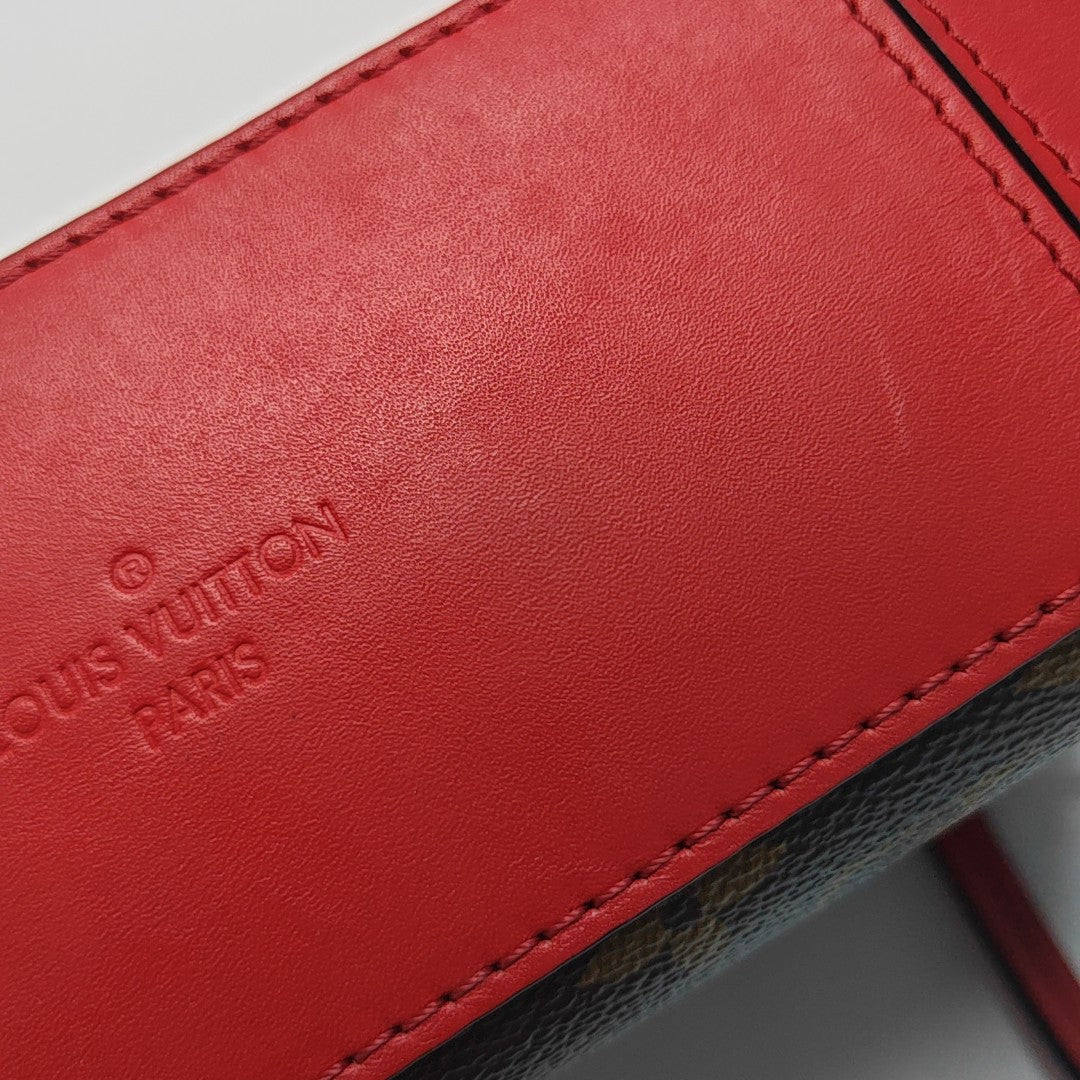 SAINTONGE Monogram Coated Canvas Brown