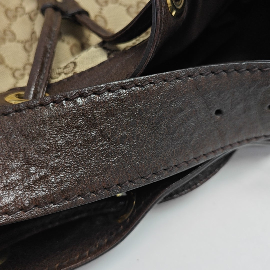 Monogram Canvas Tote Bag Brown