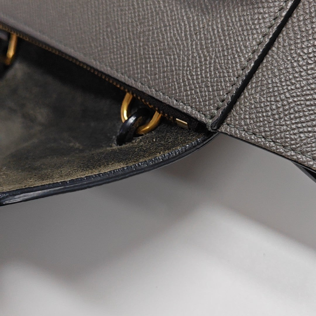 BELT Nano Calfskin Gray