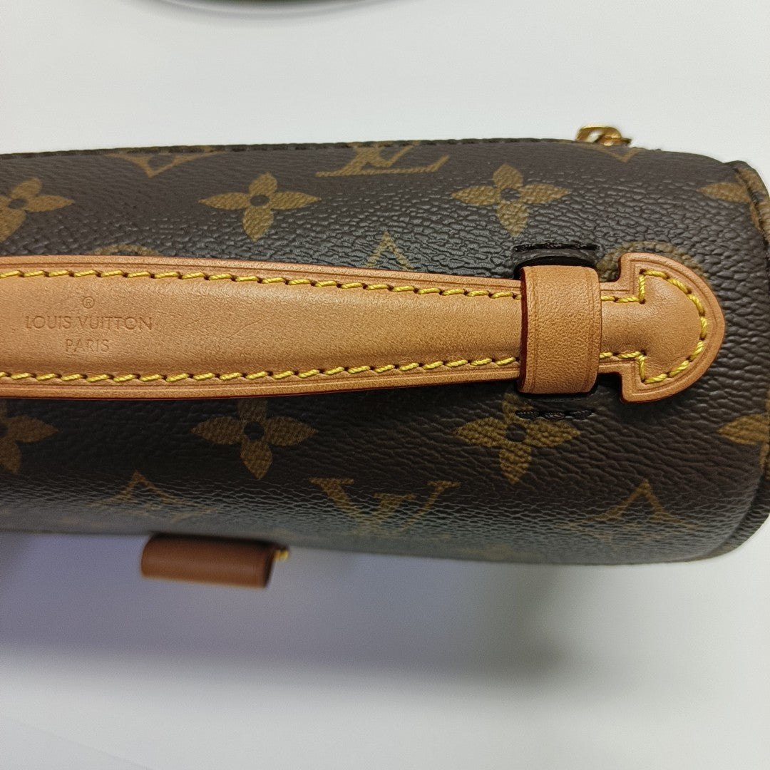 MÉTIS EAST WEST Monogram Coated Canvas Brown