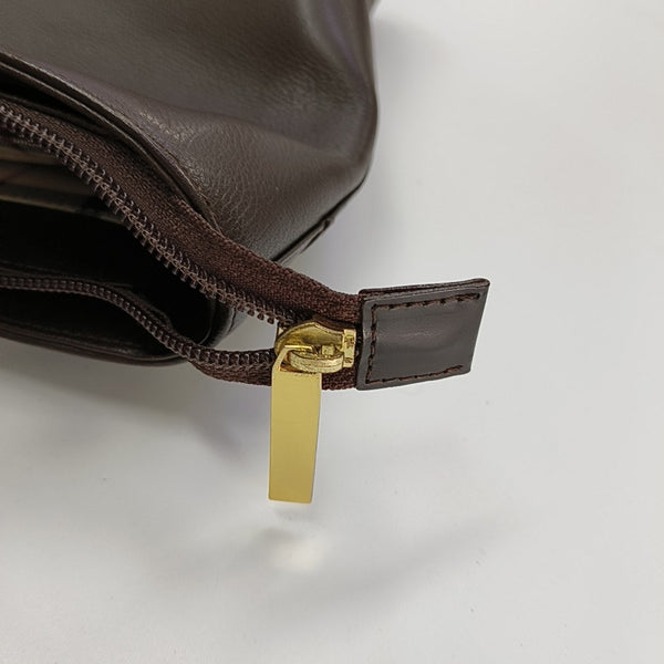 Calfskin Shoulder Bag Brown