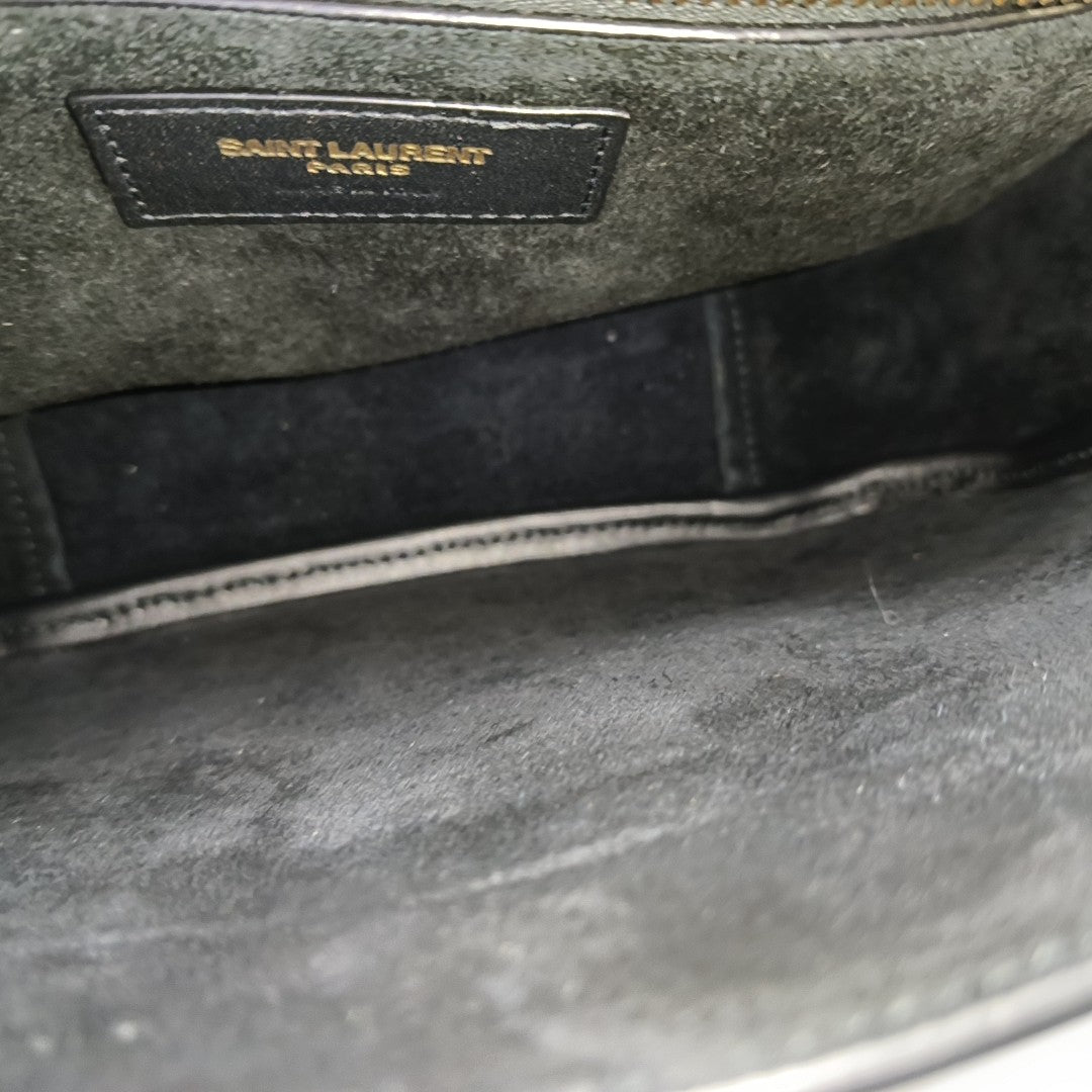 Calfskin Shoulder Bag Black