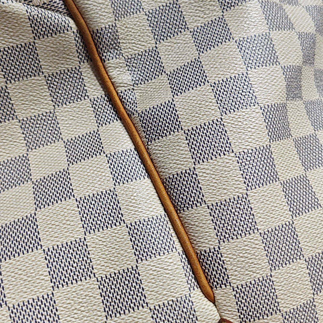 TOTALLY MM Damier Azur Coated Canvas White
