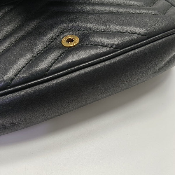 GG Marmont Mini Quilted Calfskin Black