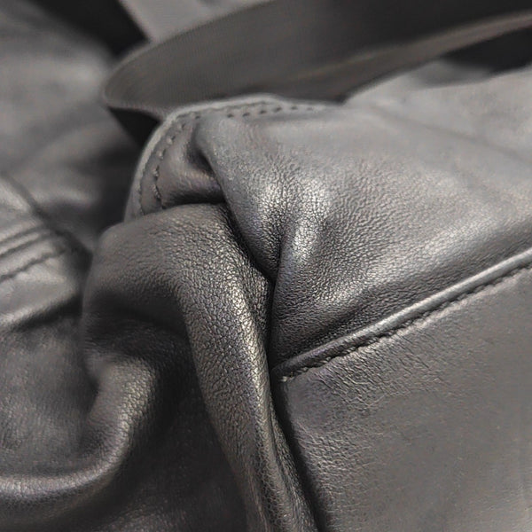 Leather Backpack Black