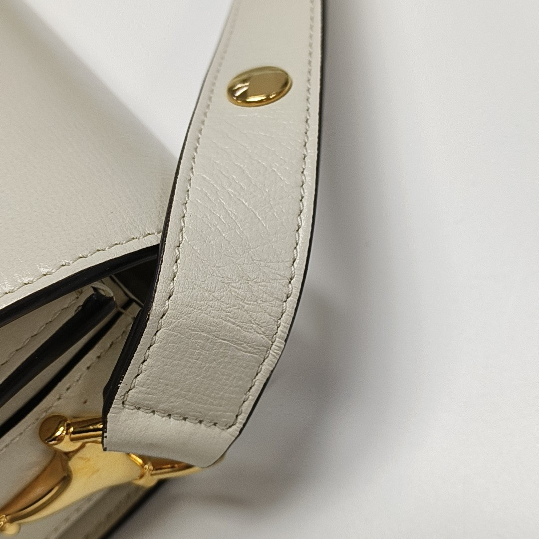 Horsebit 1955 Small Calfskin White