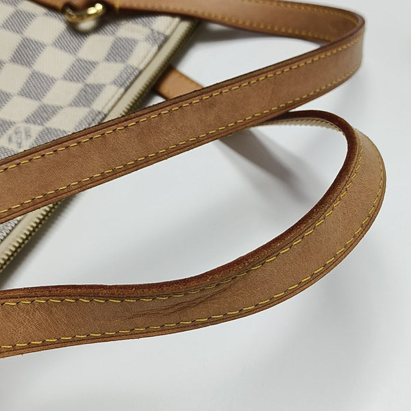 TOTALLY MM Damier Azur Coated Canvas White