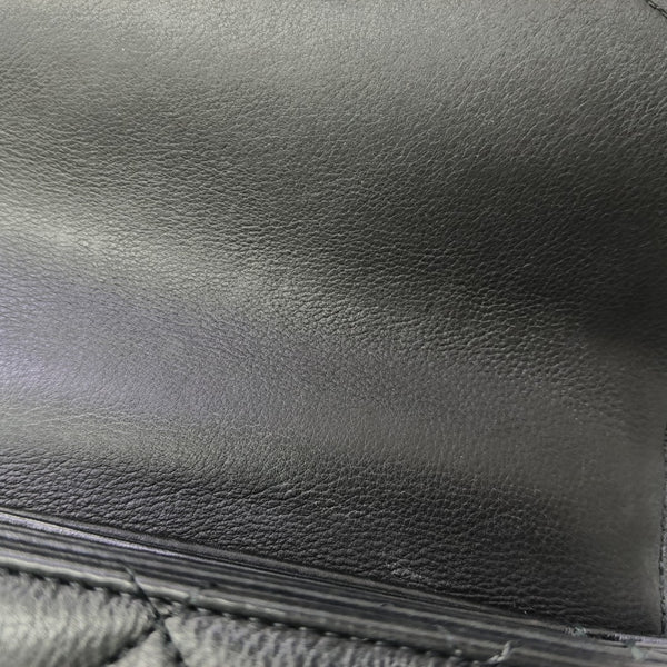 Quilted Calfskin Shoulder Bag Black
