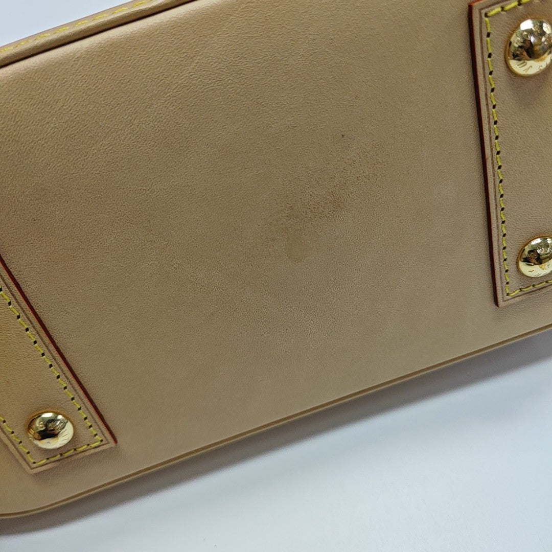 ALMA BB Monogram Coated Canvas Brown
