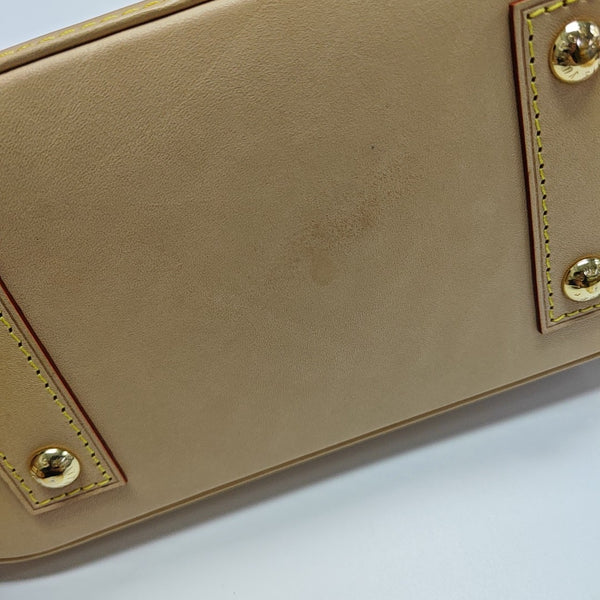 ALMA BB Monogram Coated Canvas Brown