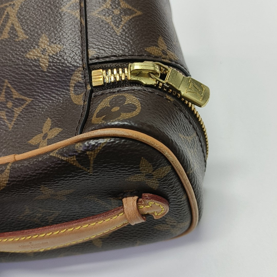 NICE Super Mini Monogram Coated Canvas Brown