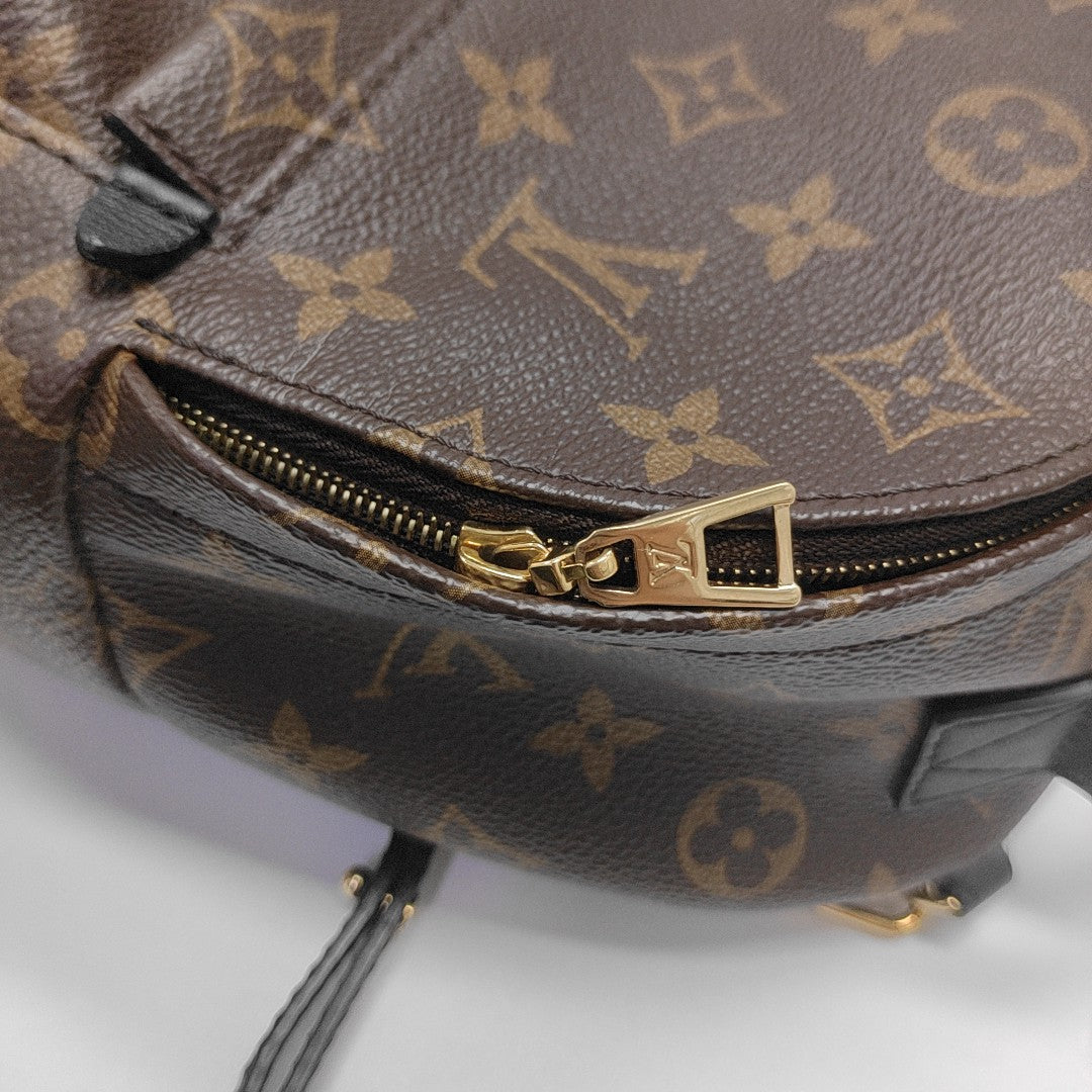 PALM SPRINGS Mini Monogram Coated Canvas Brown
