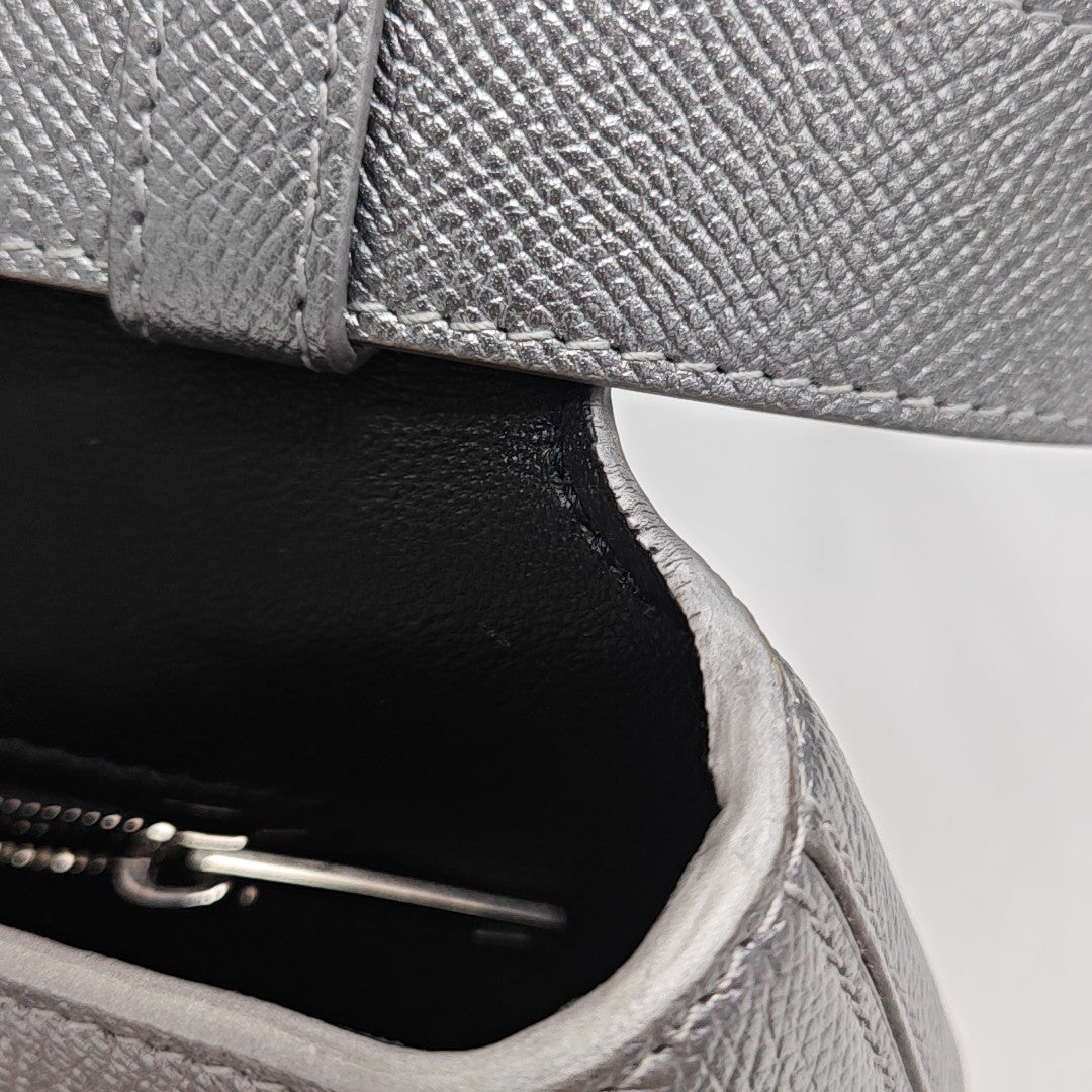 Downtown Small Calfskin Silver