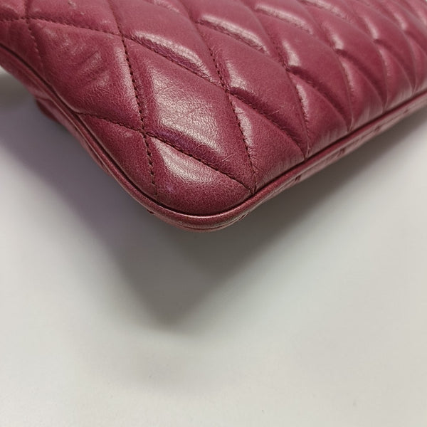 Quilted Lambskin Shoulder Bag Pink