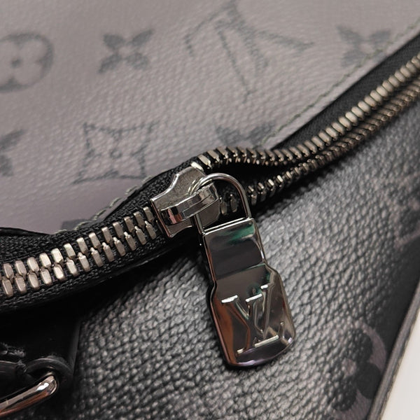 TRIO Monogram Coated Canvas Gray