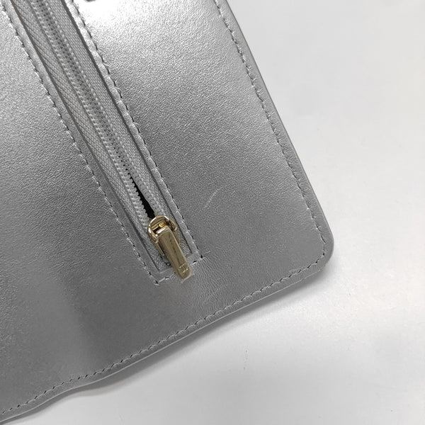 WOC Quilted Lambskin Silver