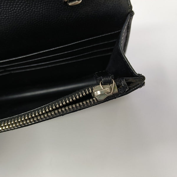 MONOGRAM Chevron Calfskin Black