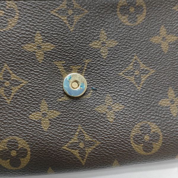 TWIN GM Monogram Coated Canvas Brown