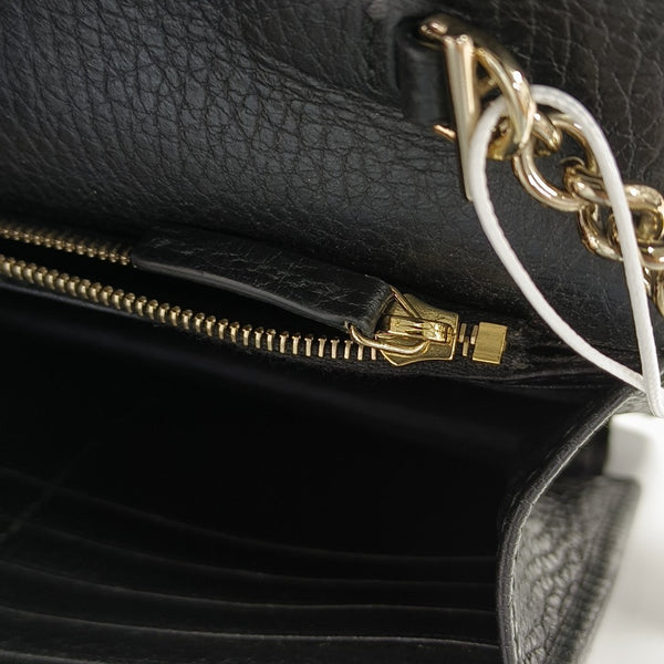 Interlocking G Small Calfskin Black