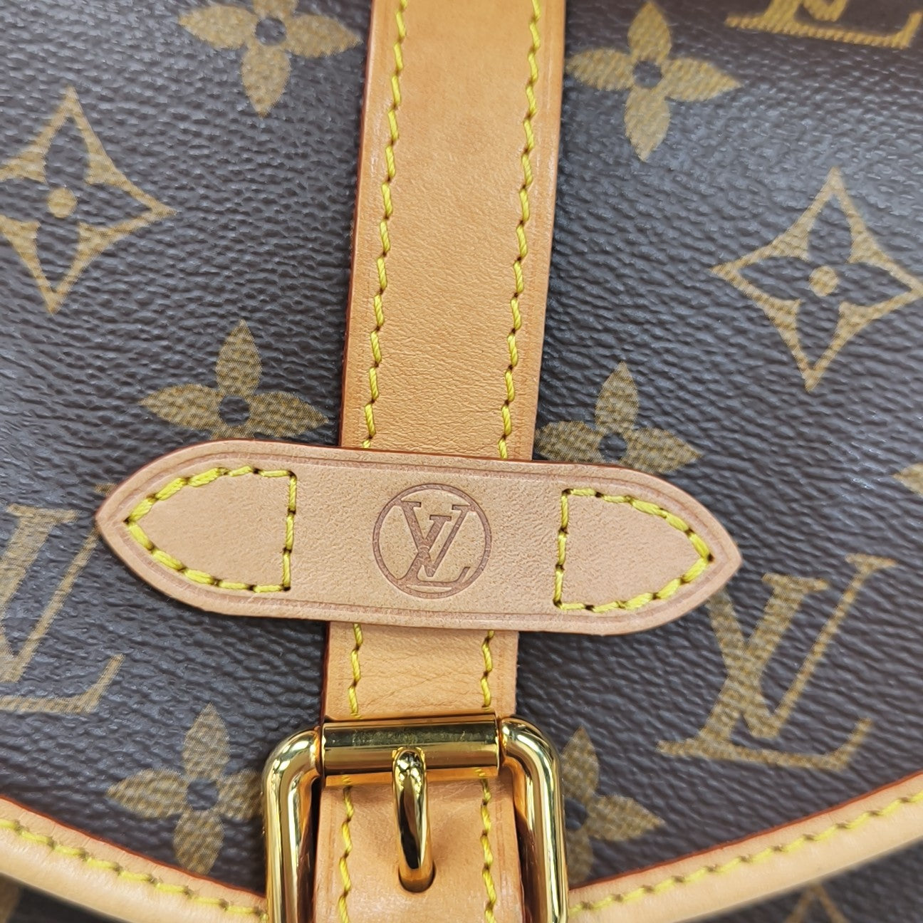 SAUMUR BB Monogram Coated Canvas Brown