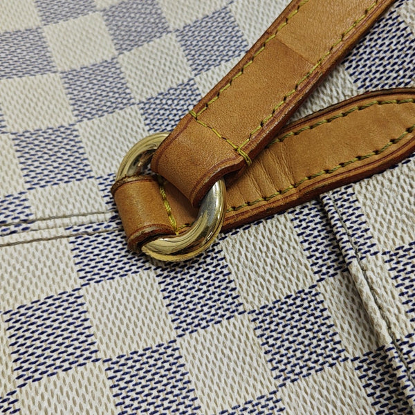 TOTALLY MM Damier Azur Coated Canvas White