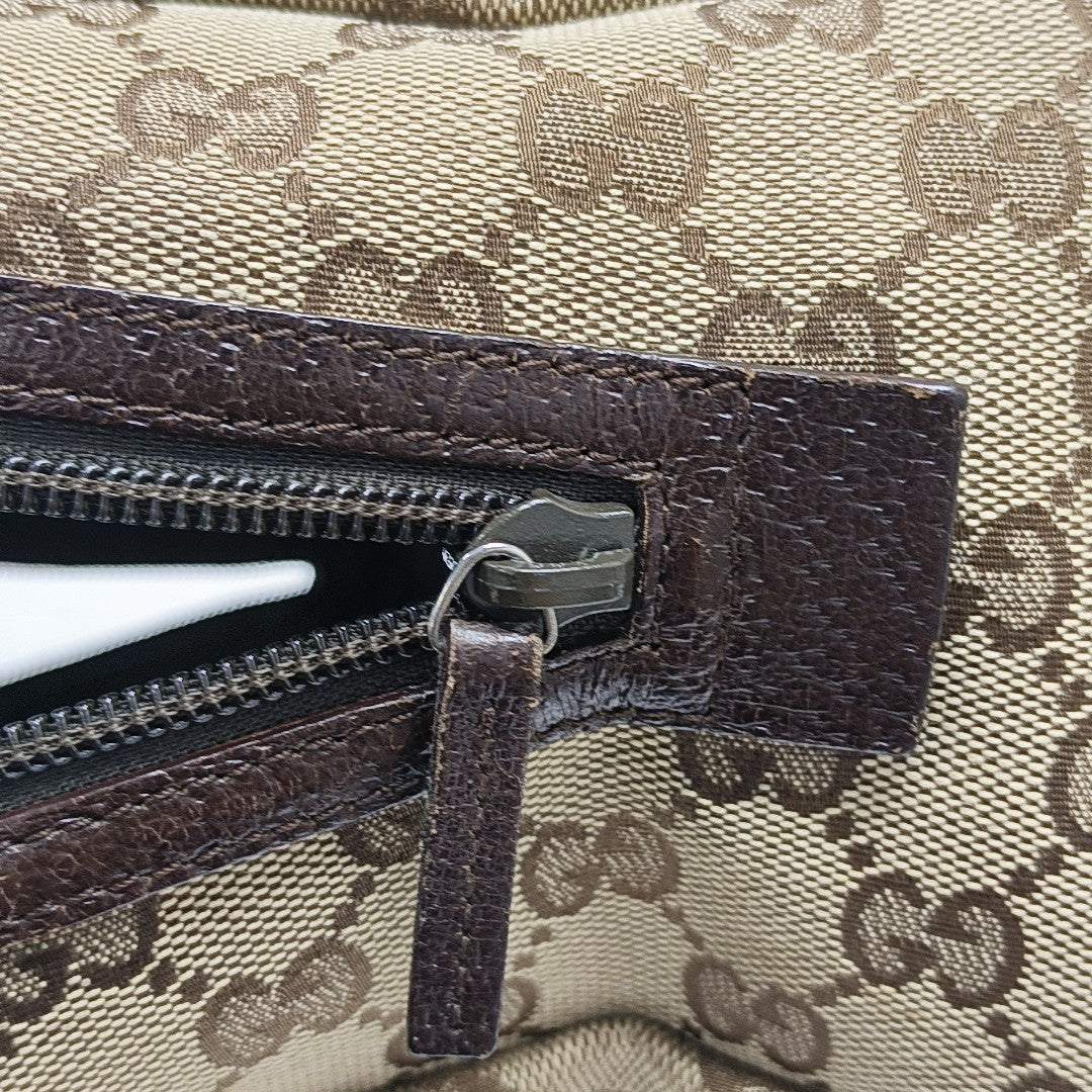 Monogram Canvas Top Handle Bag Brown