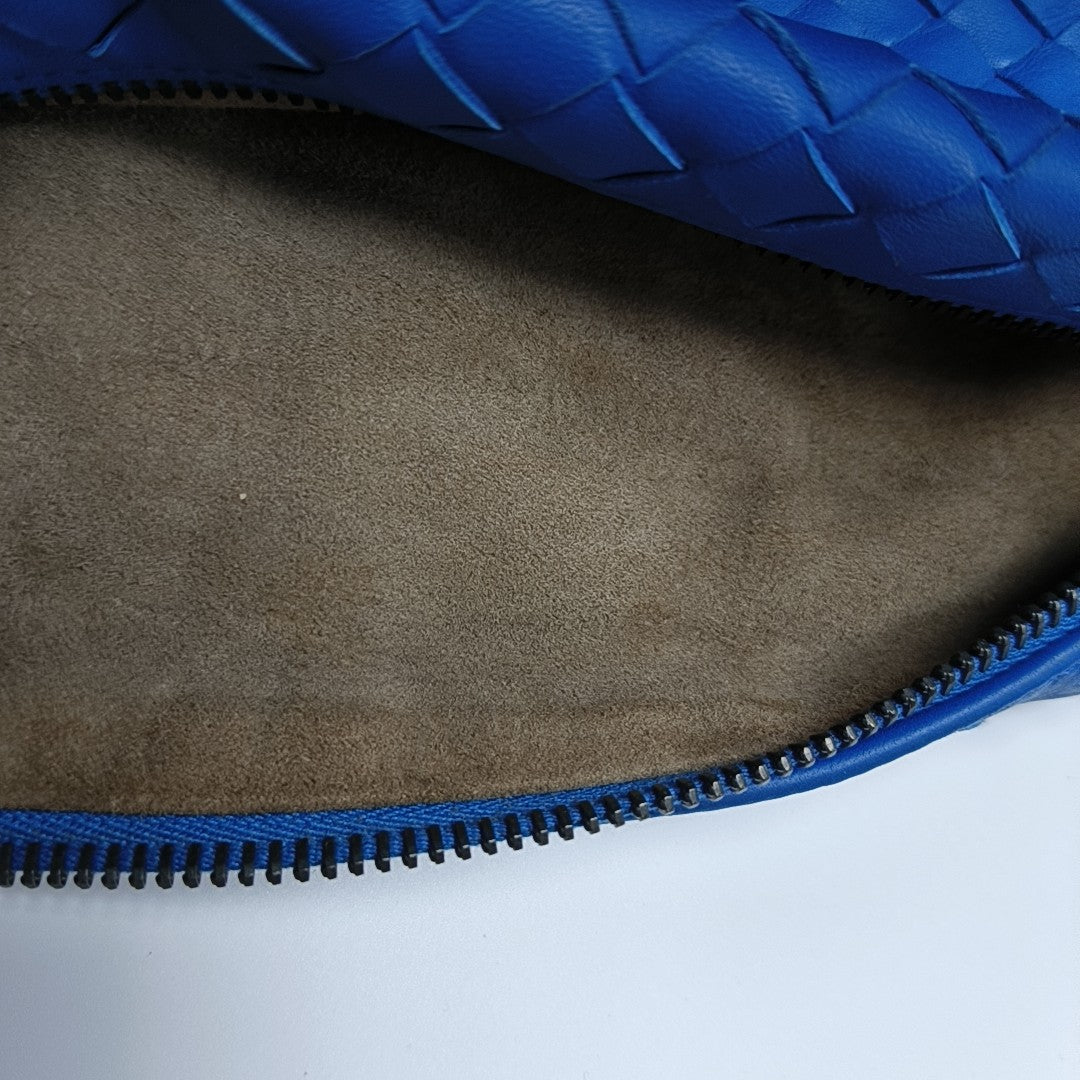 Lambskin Top Handle Bag Blue