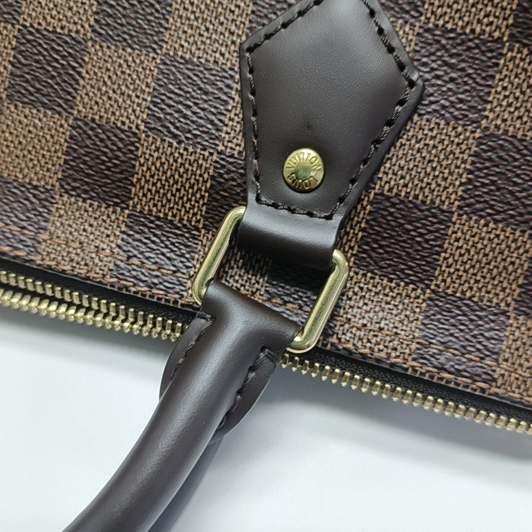 SPEEDY 30 Damier Ebene Coated Canvas Brown