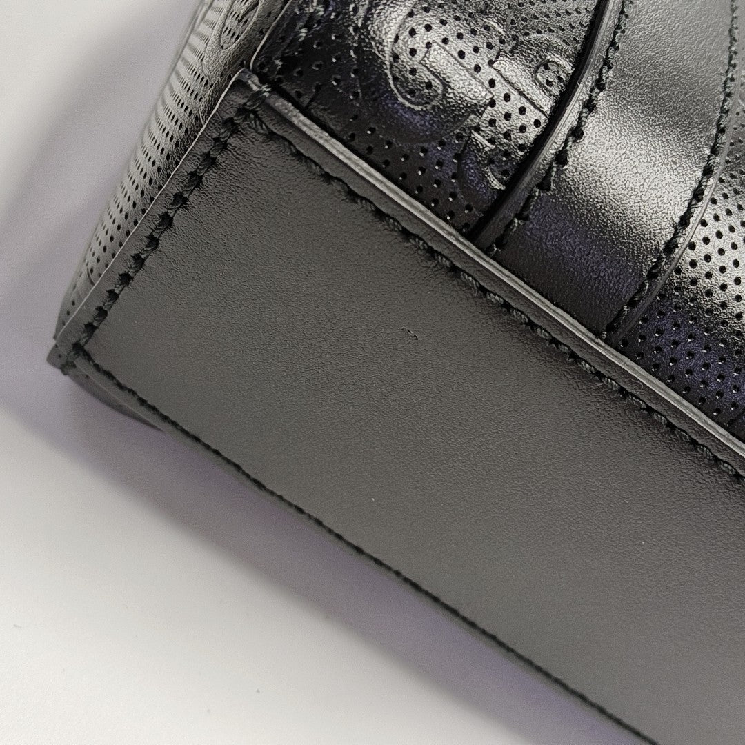 Monogram Calfskin Tote Bag Mini Black