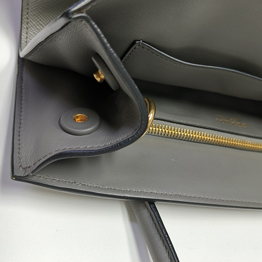 Monochrome Saffiano Calfskin Gray