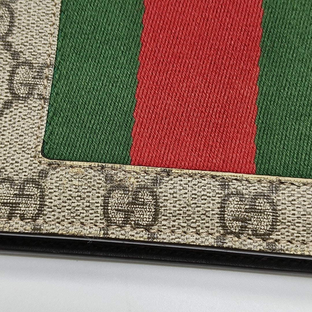 GG Supreme Monogram Coated Canvas Black