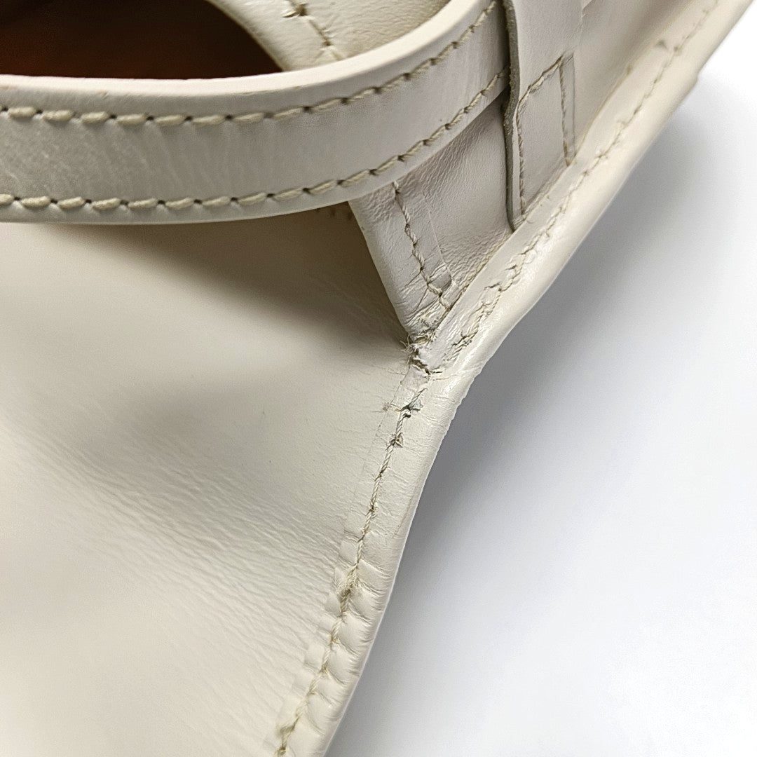 Authenticated pre-owned  Belvedere Coated Canvas White - Shoulder Bag at Looply