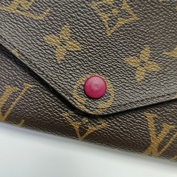 EMILIE Monogram Coated Canvas Brown Wallet