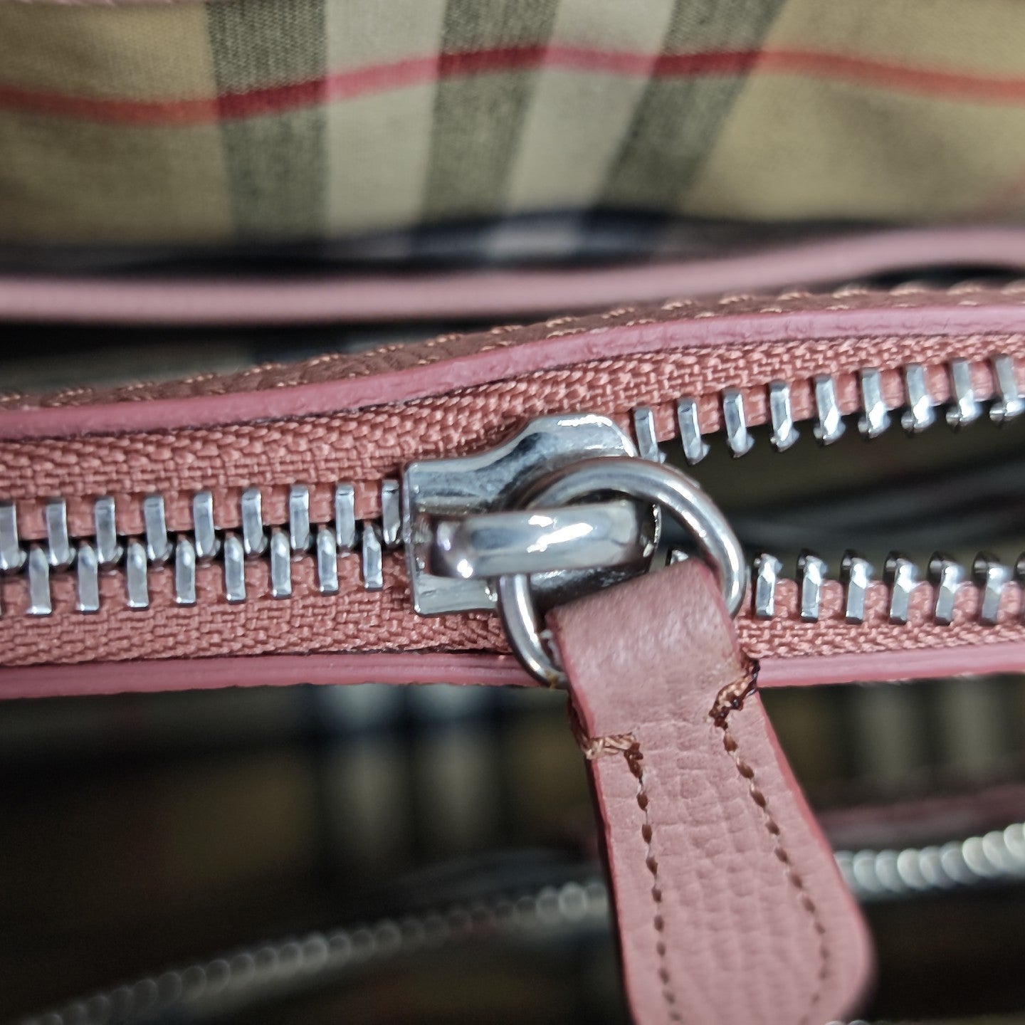 The Banner Medium Calfskin Pink