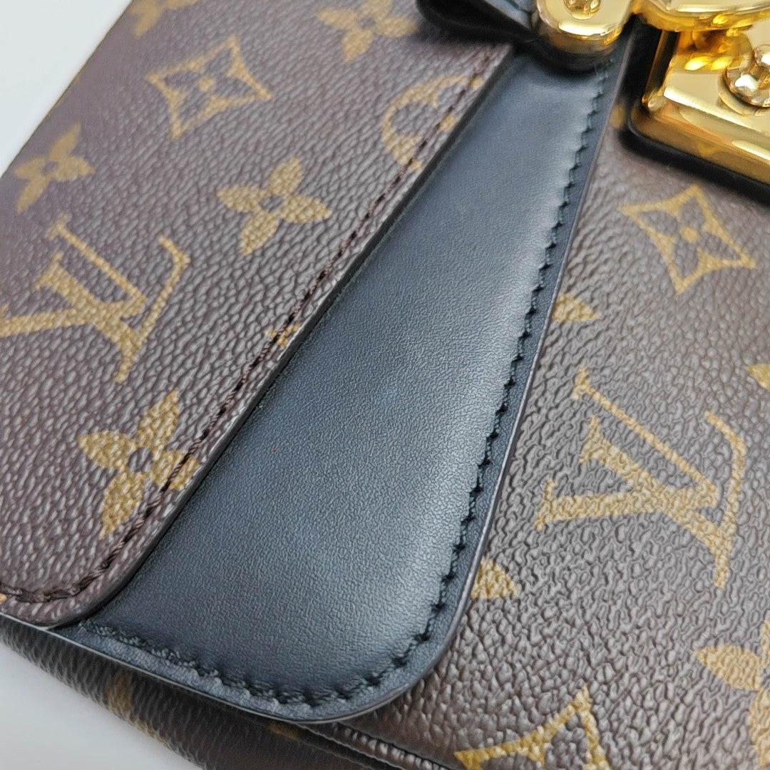 MARCEAU Monogram Coated Canvas Brown