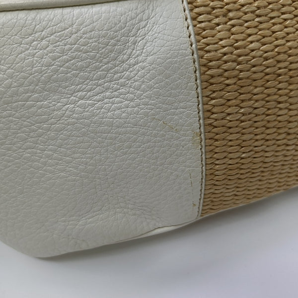 Straw Shoulder Bag Beige