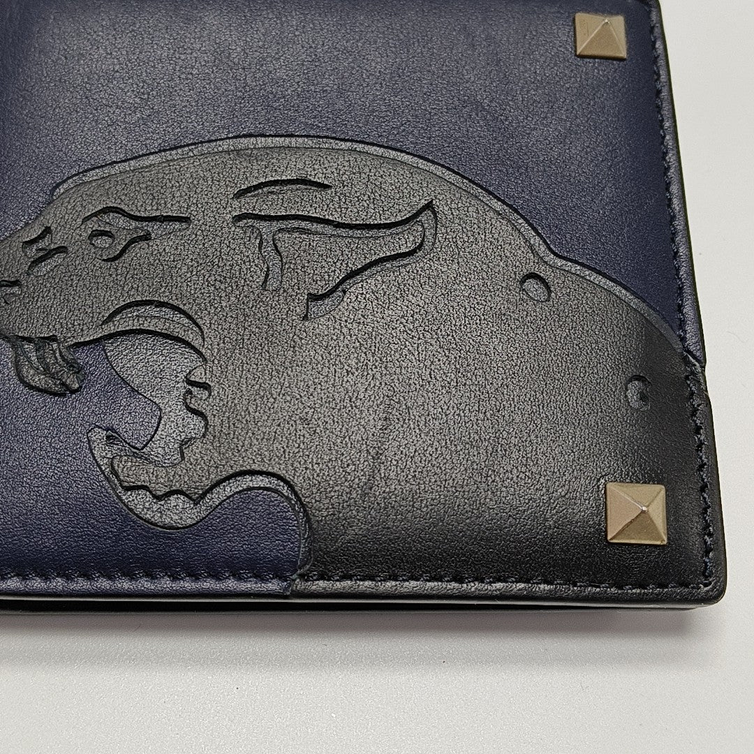 Calfskin Wallet Blue